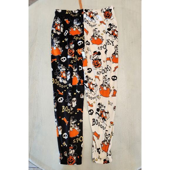 Disney Halloween Mickey Minnie Pluto Pajama Pants SZ Medium Women's - Picture 2 of 6